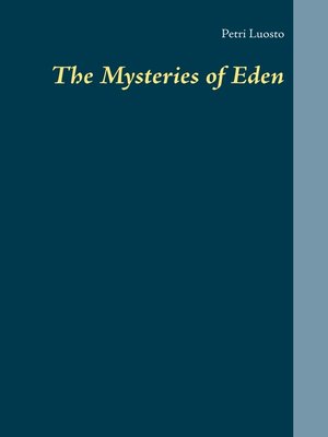 cover image of The Mysteries of Eden